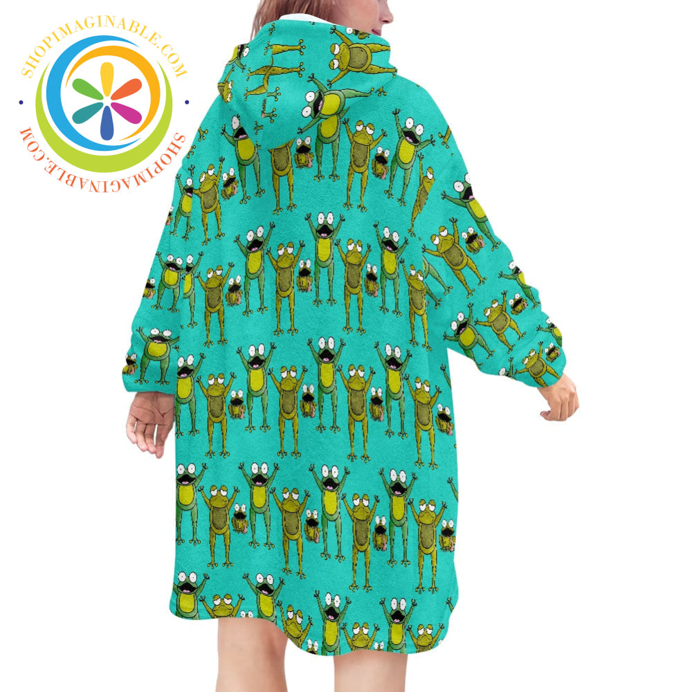 Frog Lovers - Blanket Hoodie white / ONESIZE