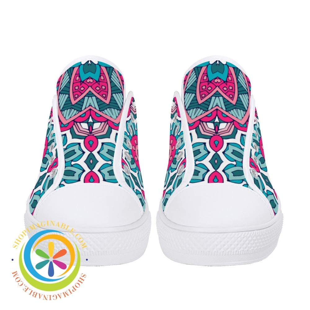 Fun Creative Abstract Ladies Low Top Canvas Shoes