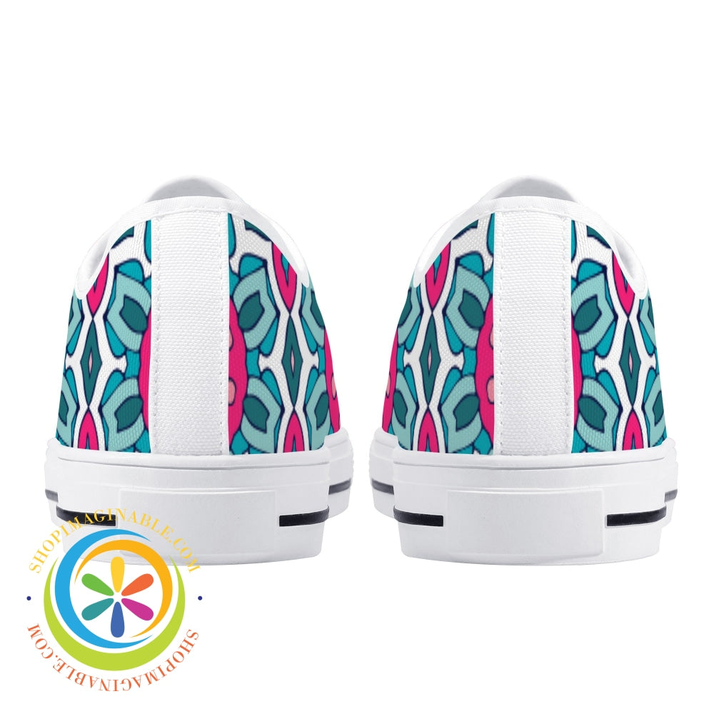 Fun Creative Abstract Ladies Low Top Canvas Shoes