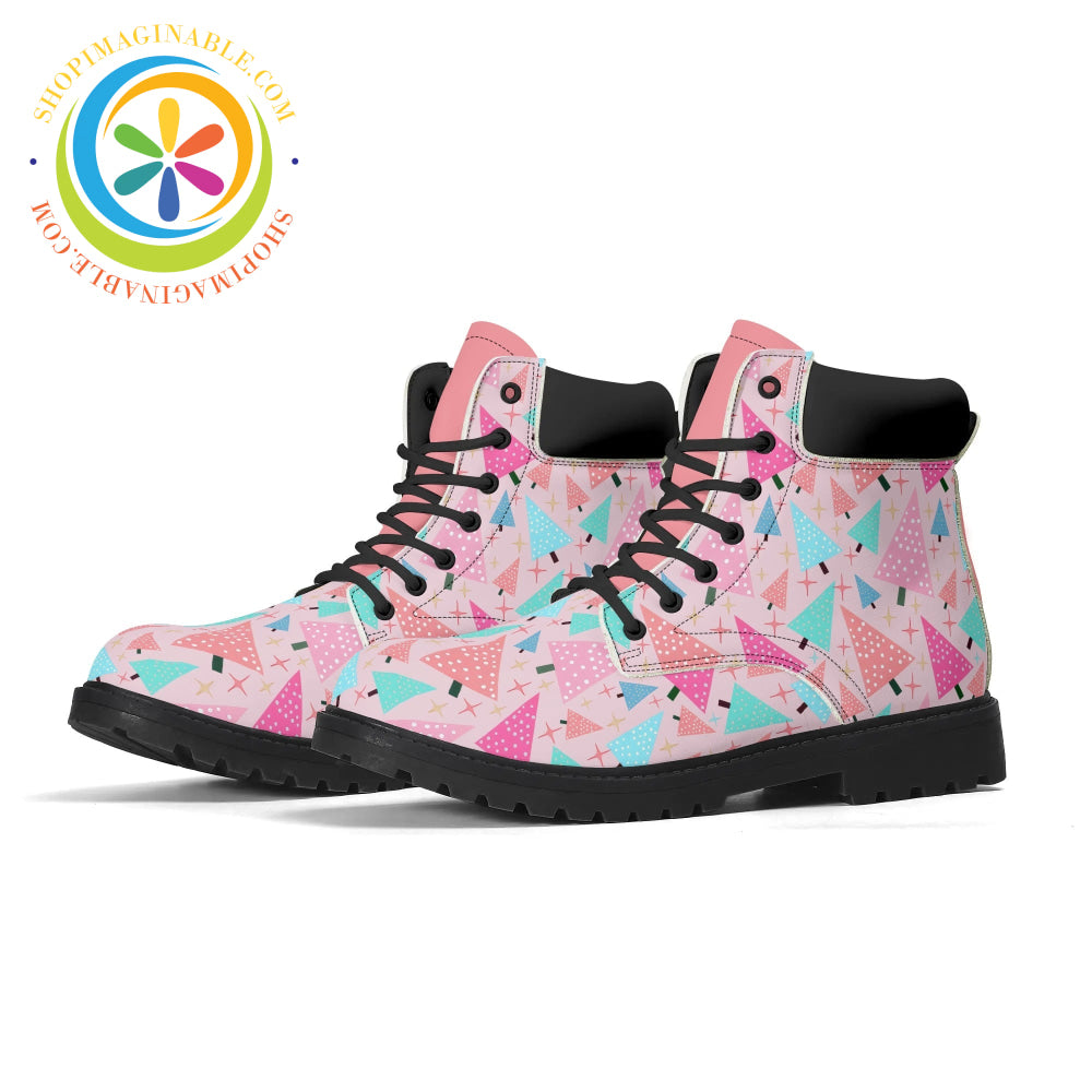 Funky Christmas Tree Womens Boots