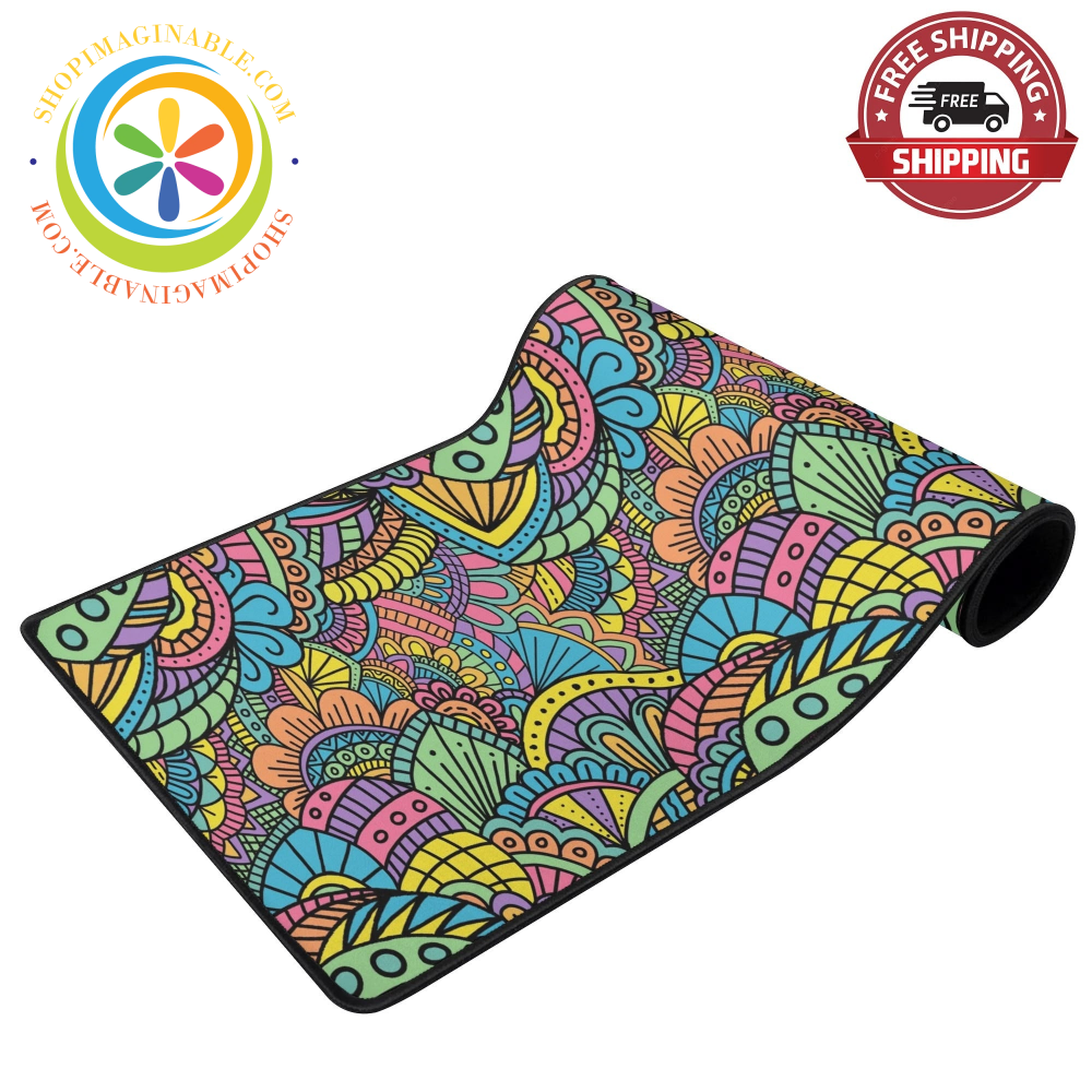 Funky Doodles Large Gaming Mouse Pad