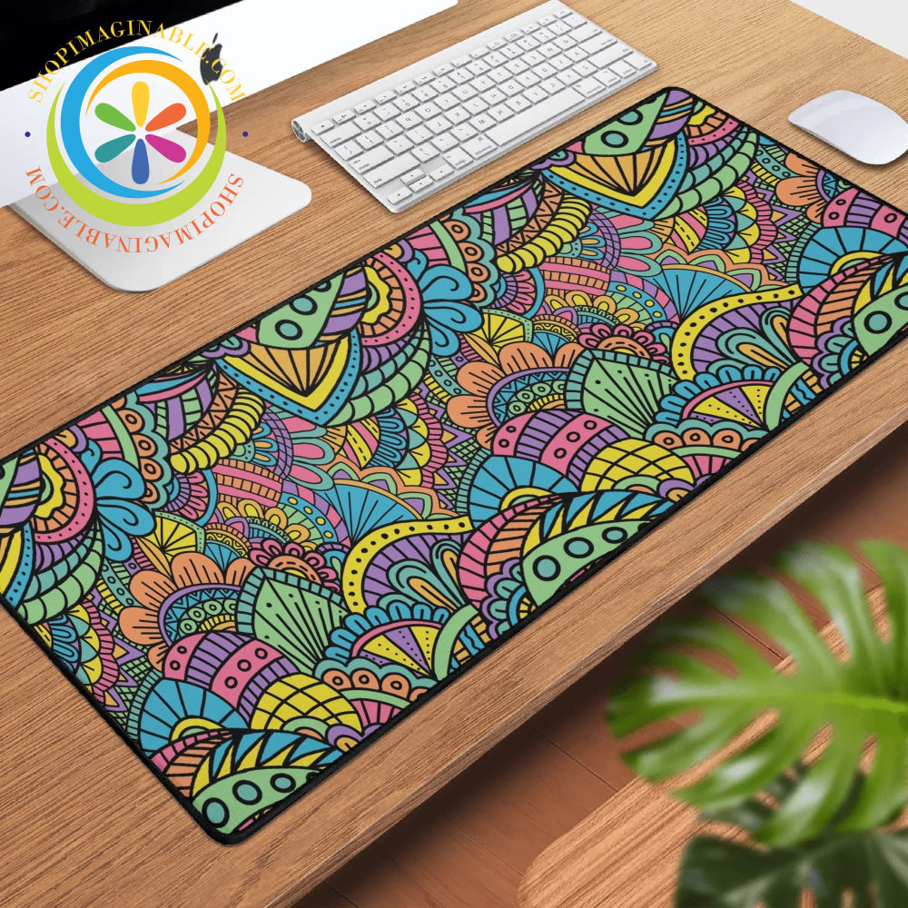 Funky Doodles Large Gaming Mouse Pad