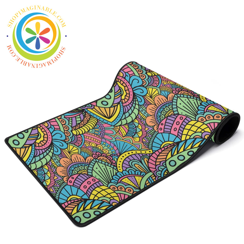 Funky Doodles Large Gaming Mouse Pad