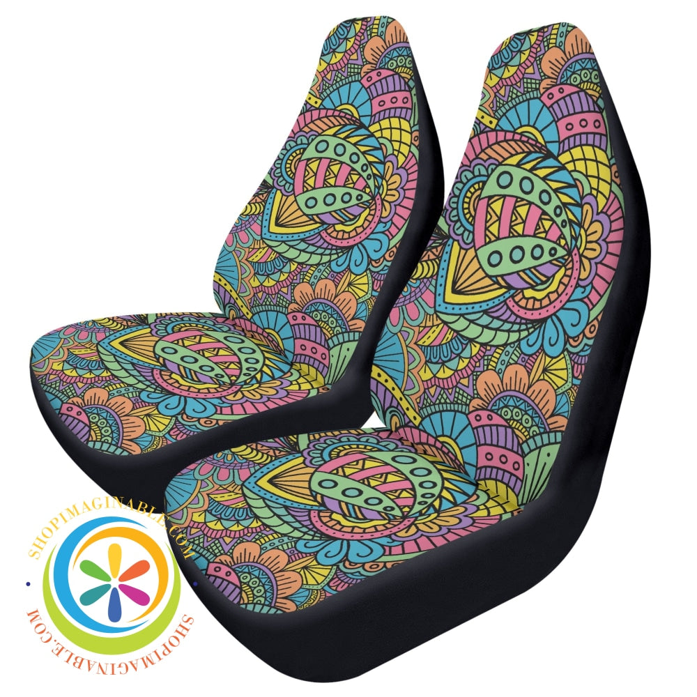 Funky Fun Doodles Car Seat Covers Cover