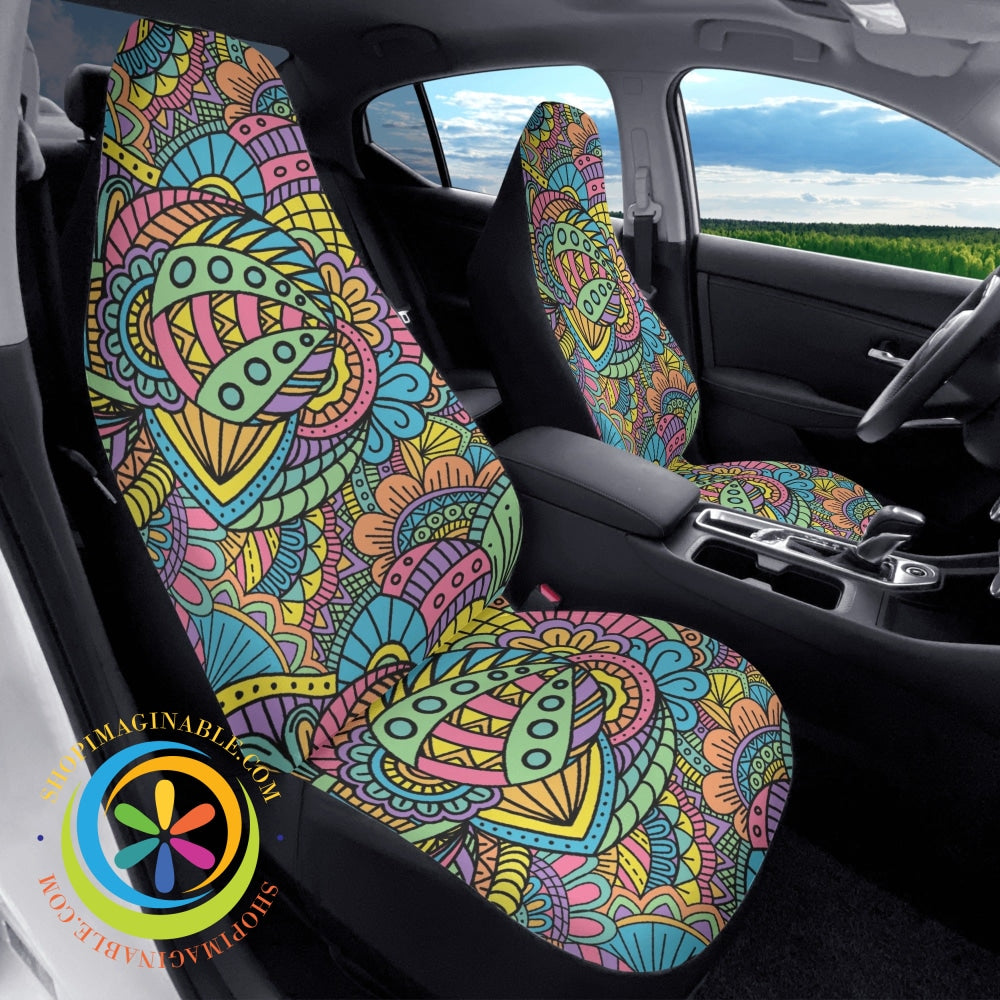 Funky Fun Doodles Car Seat Covers Cover