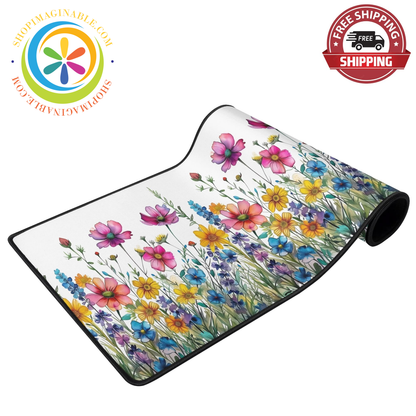 Garden Floral Large Gaming Mouse Pad