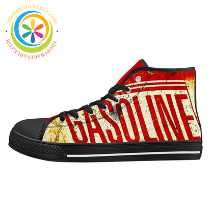 Gasoline High Top Canvas Shoes