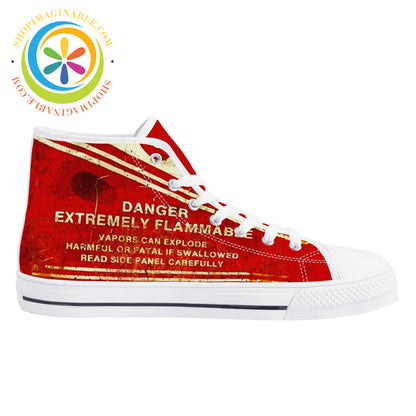 Gasoline High Top Canvas Shoes