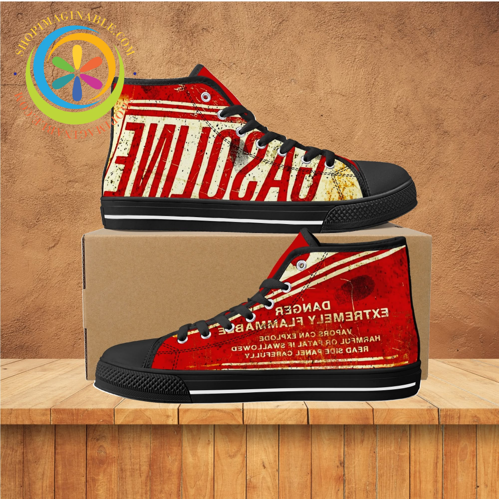 Gasoline High Top Canvas Shoes