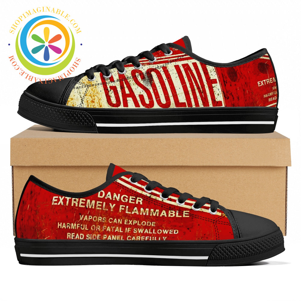 Gasoline Ladies Low Top Shoes Black / Us11.5 (Eu43)