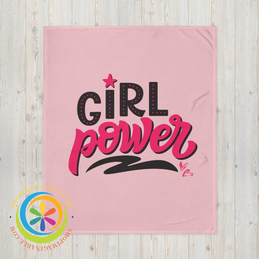 Girl Power Throw Blanket-ShopImaginable.com