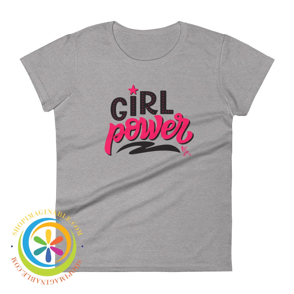Girl Power Womens Short Sleeve T-Shirt Heather Grey / S T-Shirt