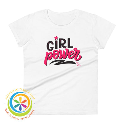 Girl Power Womens Short Sleeve T-Shirt White / S T-Shirt