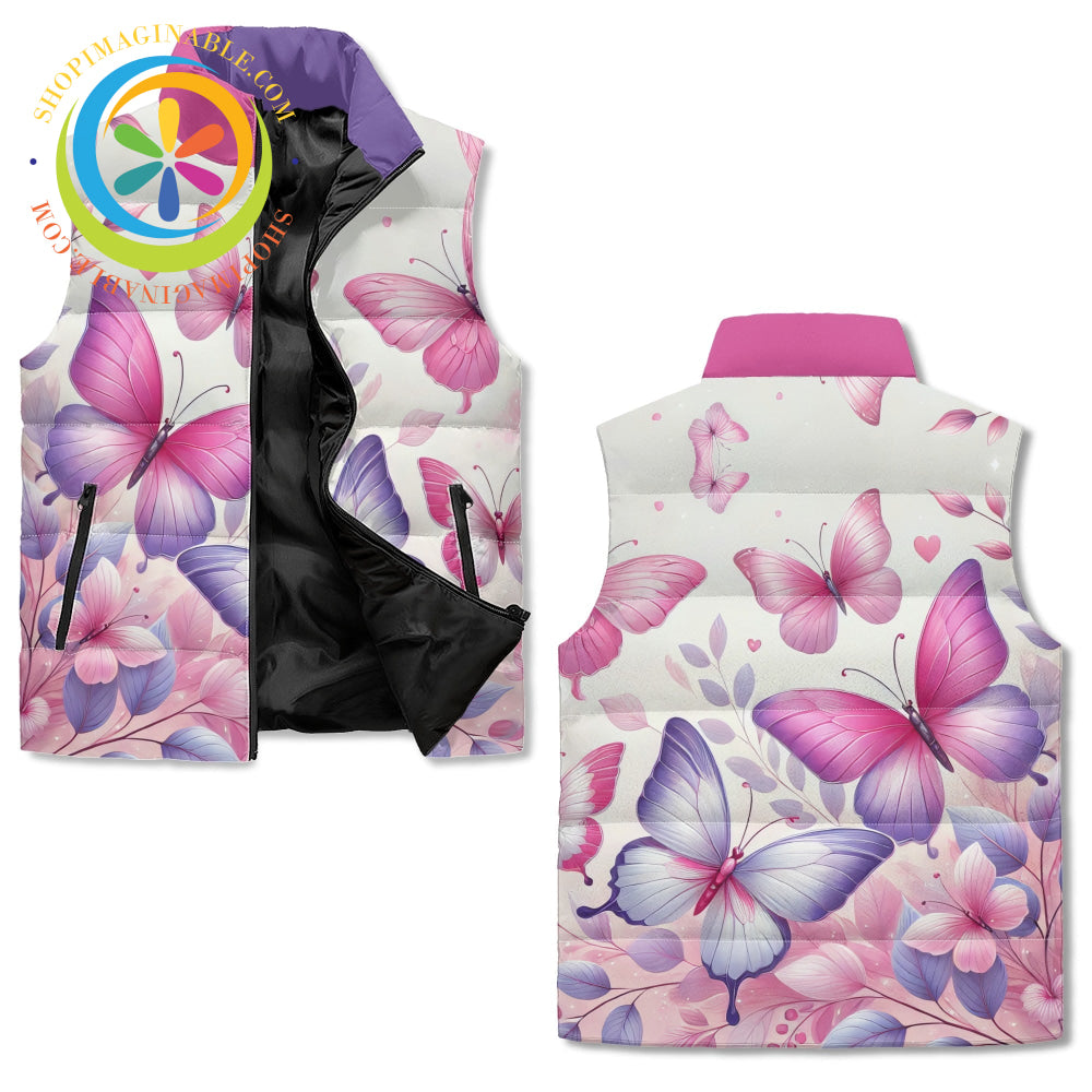 Glorious Butterflies Puffer Vest