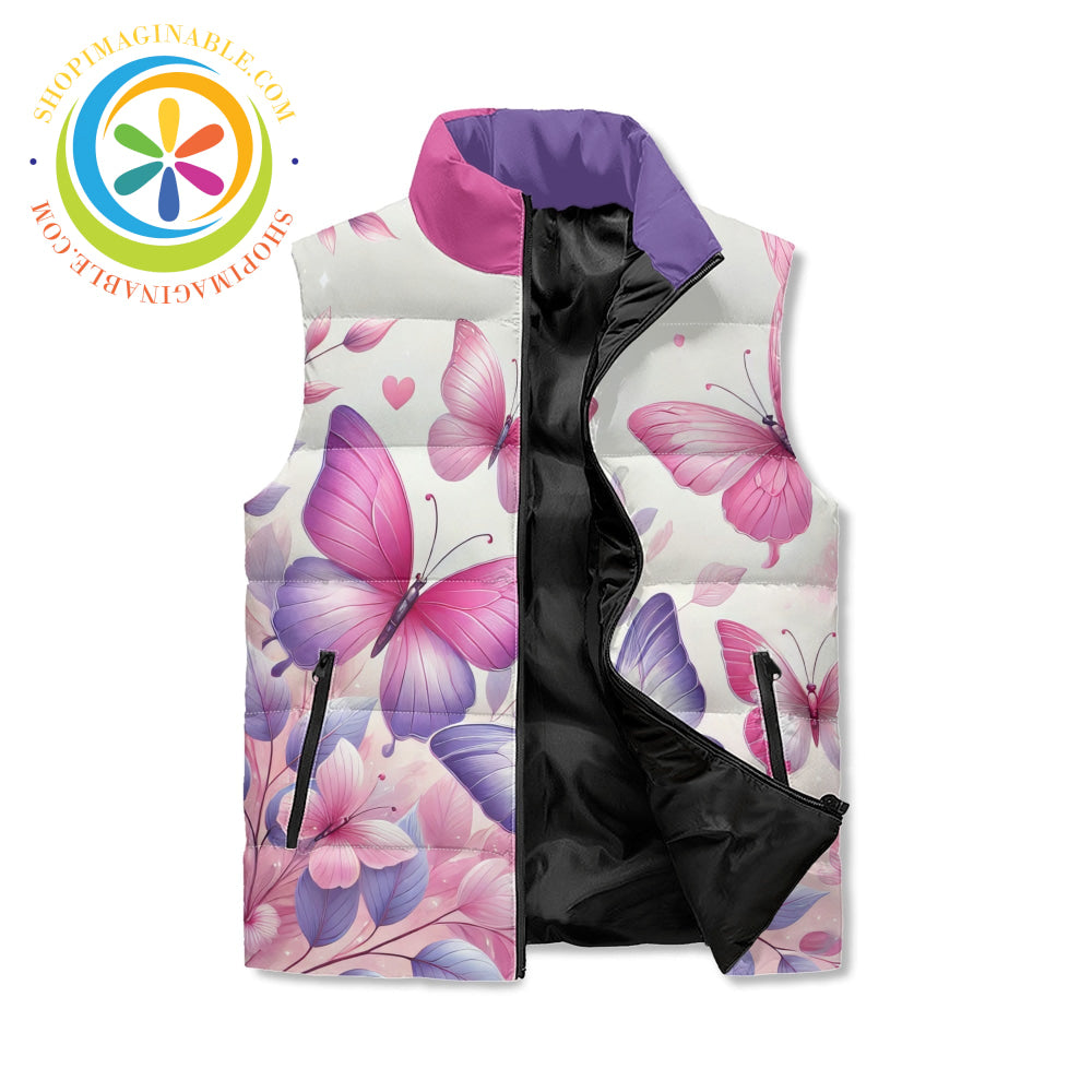 Glorious Butterflies Puffer Vest