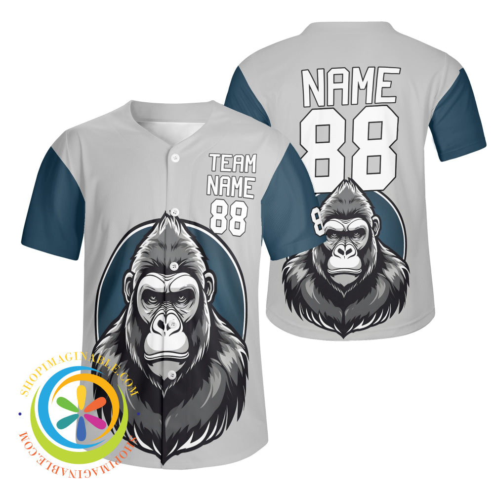 Gorilla Unisex Baseball Jersey S