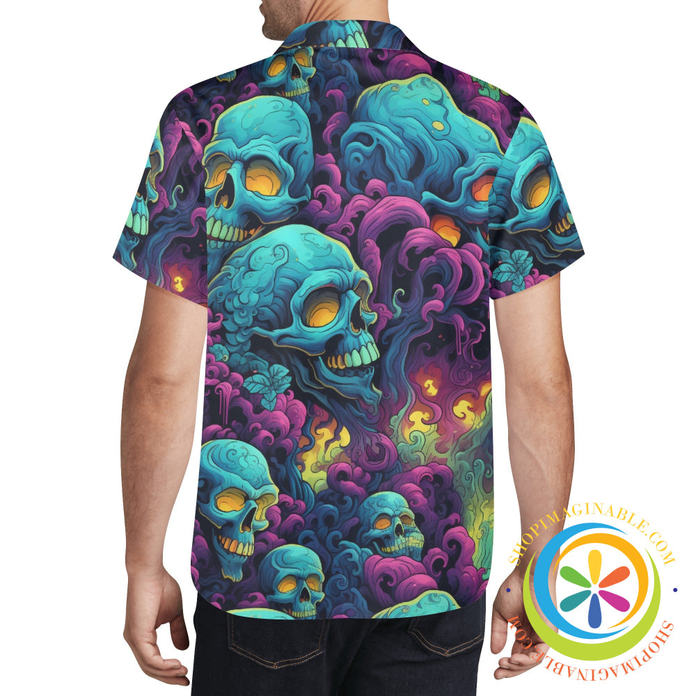 Gothic Skulls Melody Hawaiian Casual Shirt