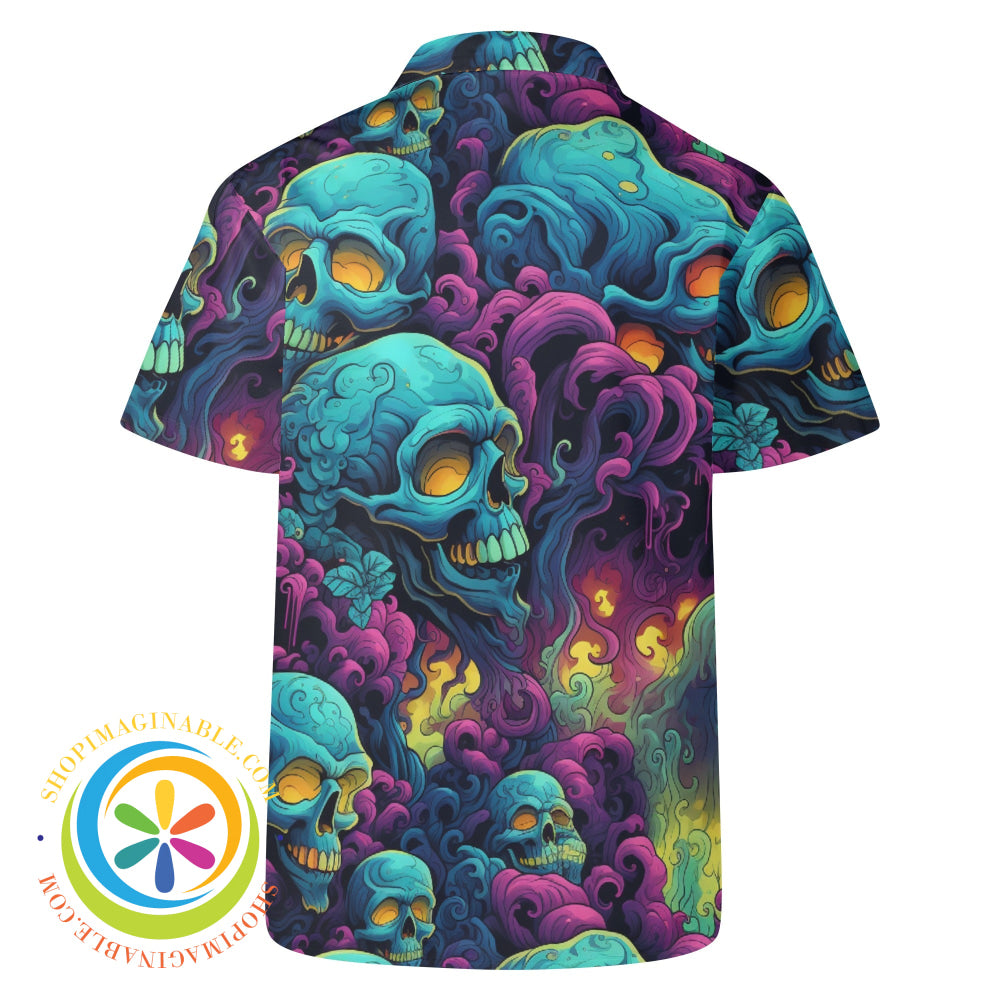 Gothic Skulls Melody Hawaiian Casual Shirt