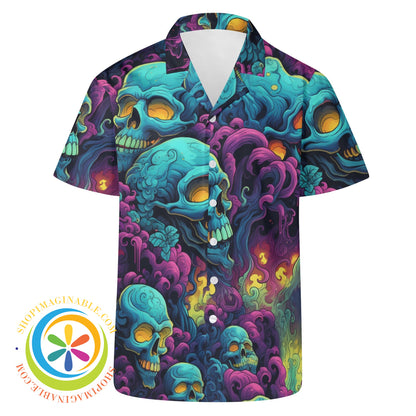 Gothic Skulls Melody Hawaiian Casual Shirt