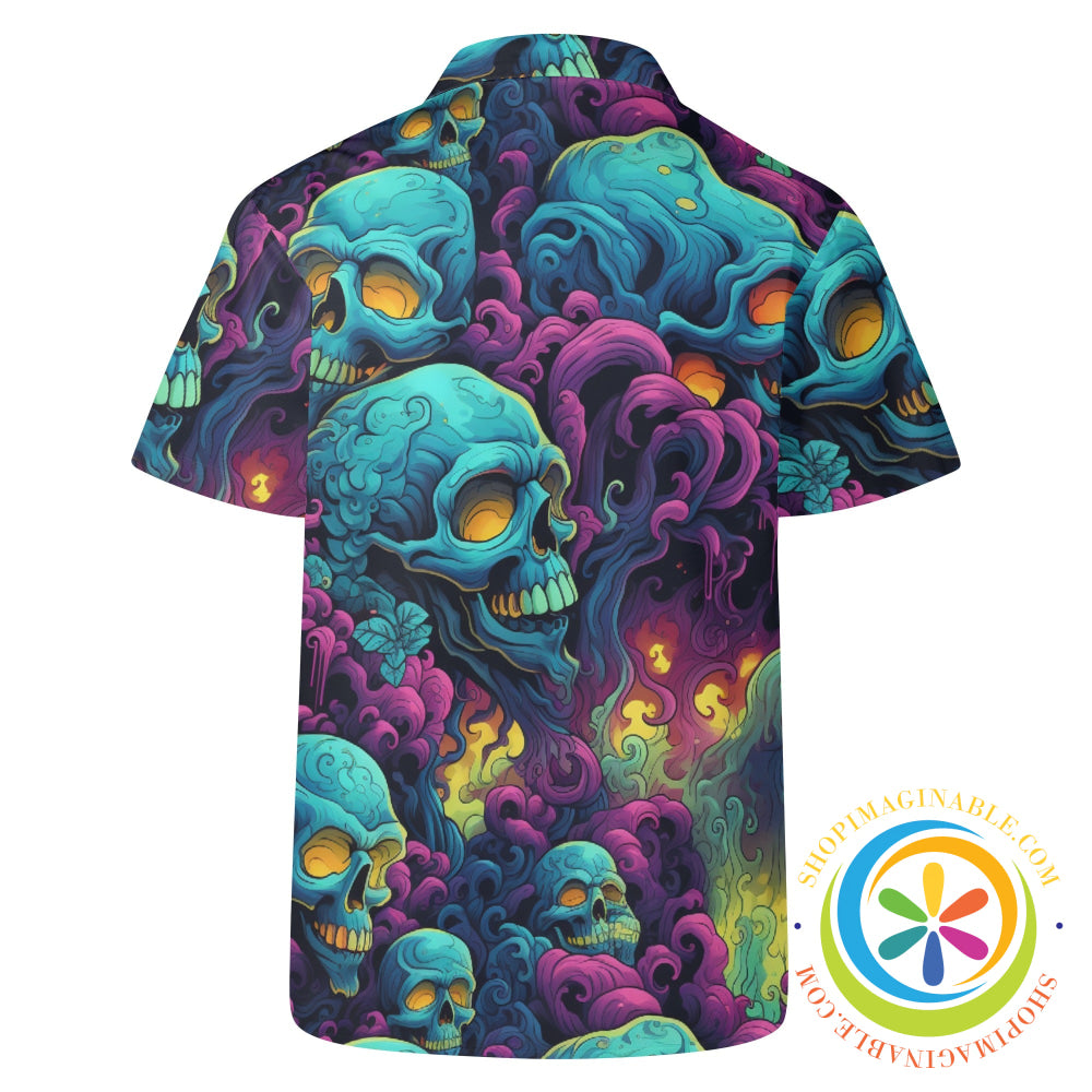 Gothic Skulls Melody Hawaiian Casual Shirt