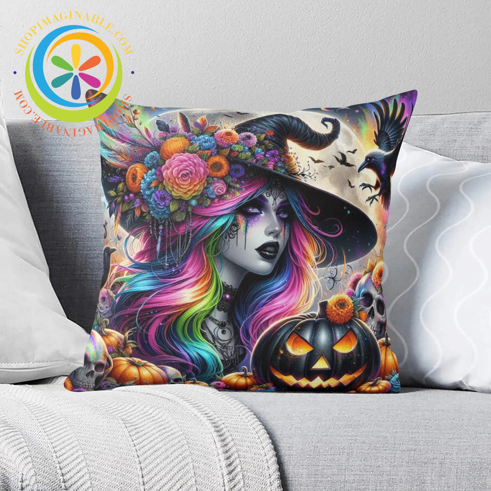 Halloween Witch Pillow Cover