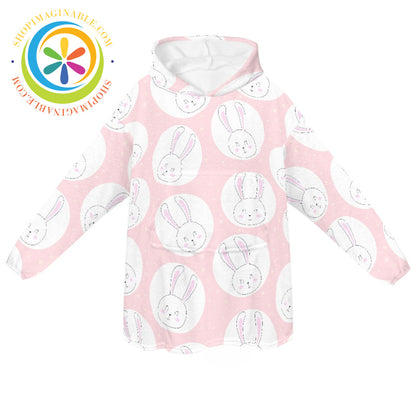 Happy Bunny - Blanket Hoodie white / ONESIZE Blanket Hoodie