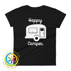 Happy Camper Ladies T-Shirt-ShopImaginable.com