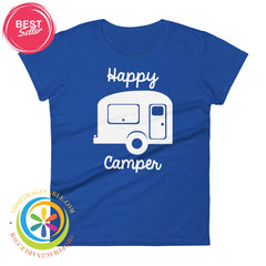 Happy Camper Ladies T-Shirt-ShopImaginable.com