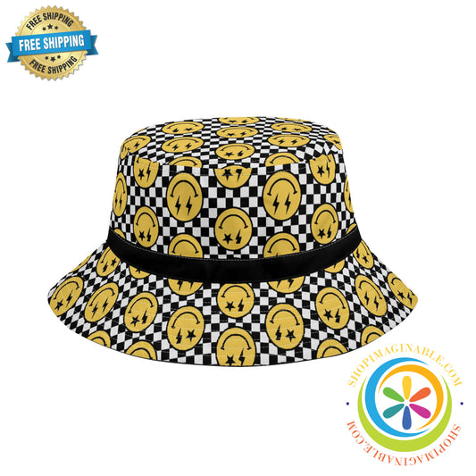 Happy Face Bucket Hat-ShopImaginable.com