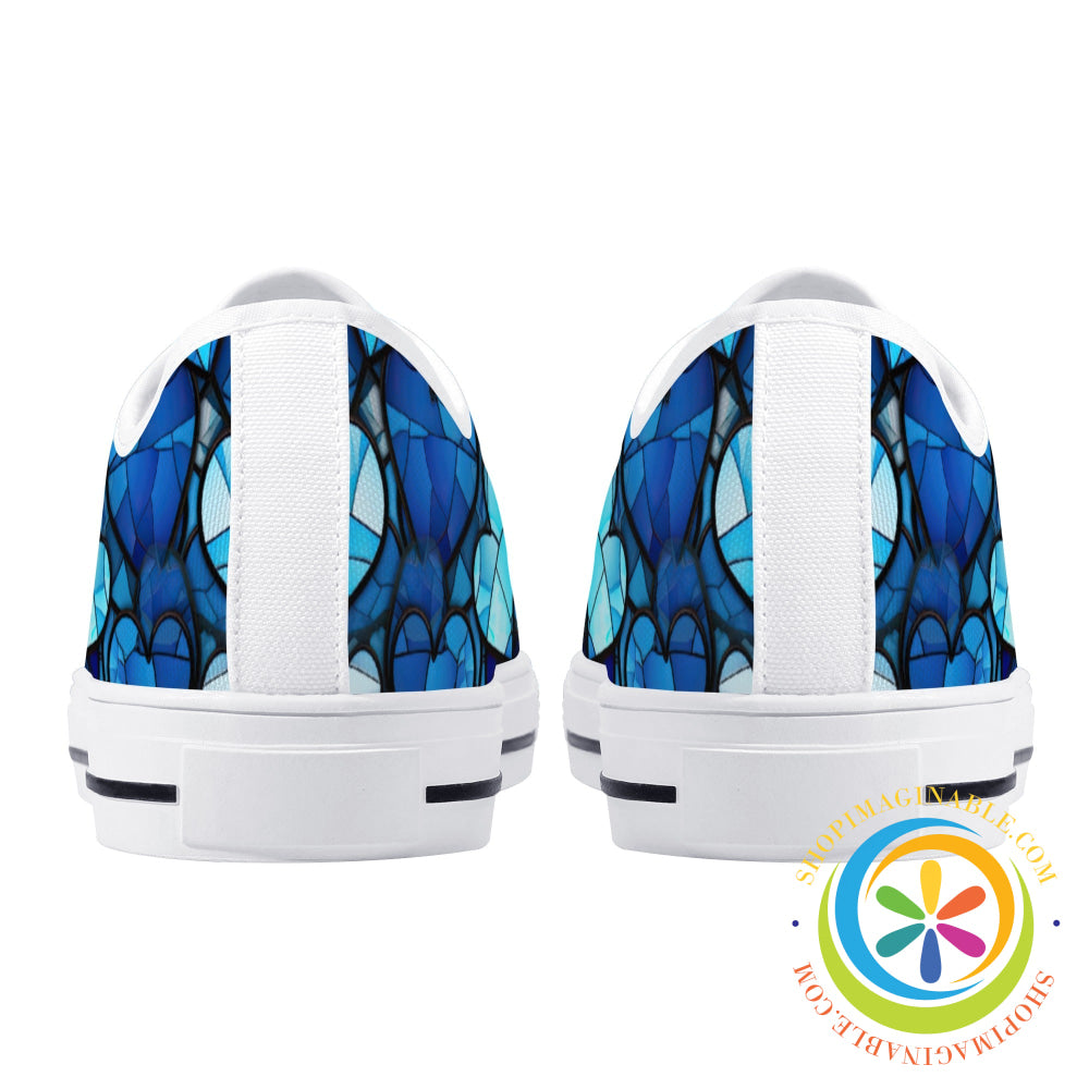 Heart Of Glass Ladies Low Top Canvas Shoes