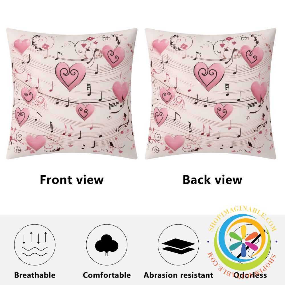 Heart Song Pillow Cover