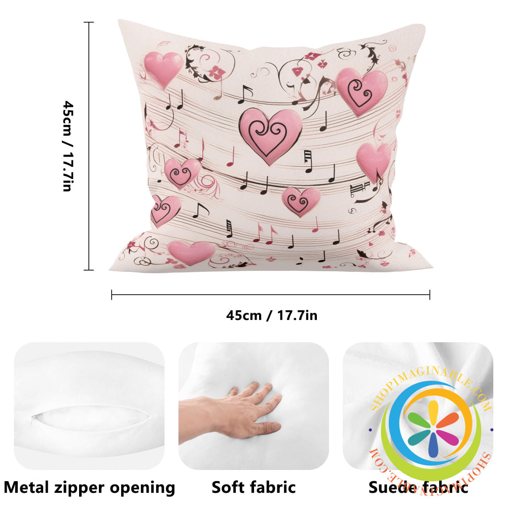 Heart Song Pillow Cover