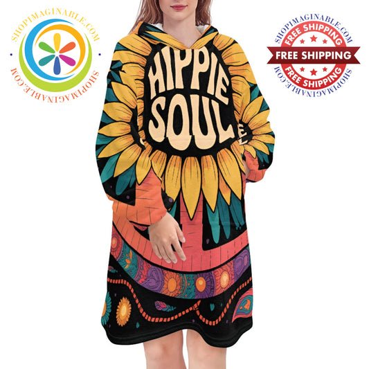Hippie Soul Blanket Hoodie white / ONESIZE Blanket Hoodie