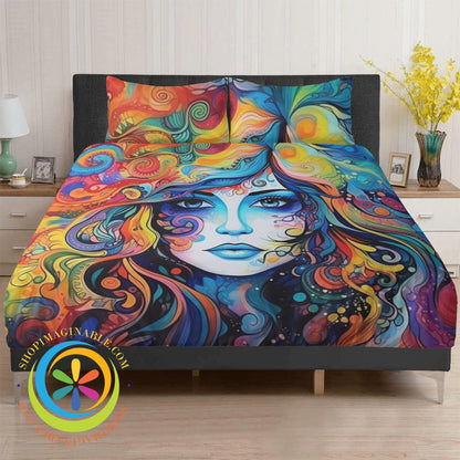 Hippy Psychedelic Bedding Set