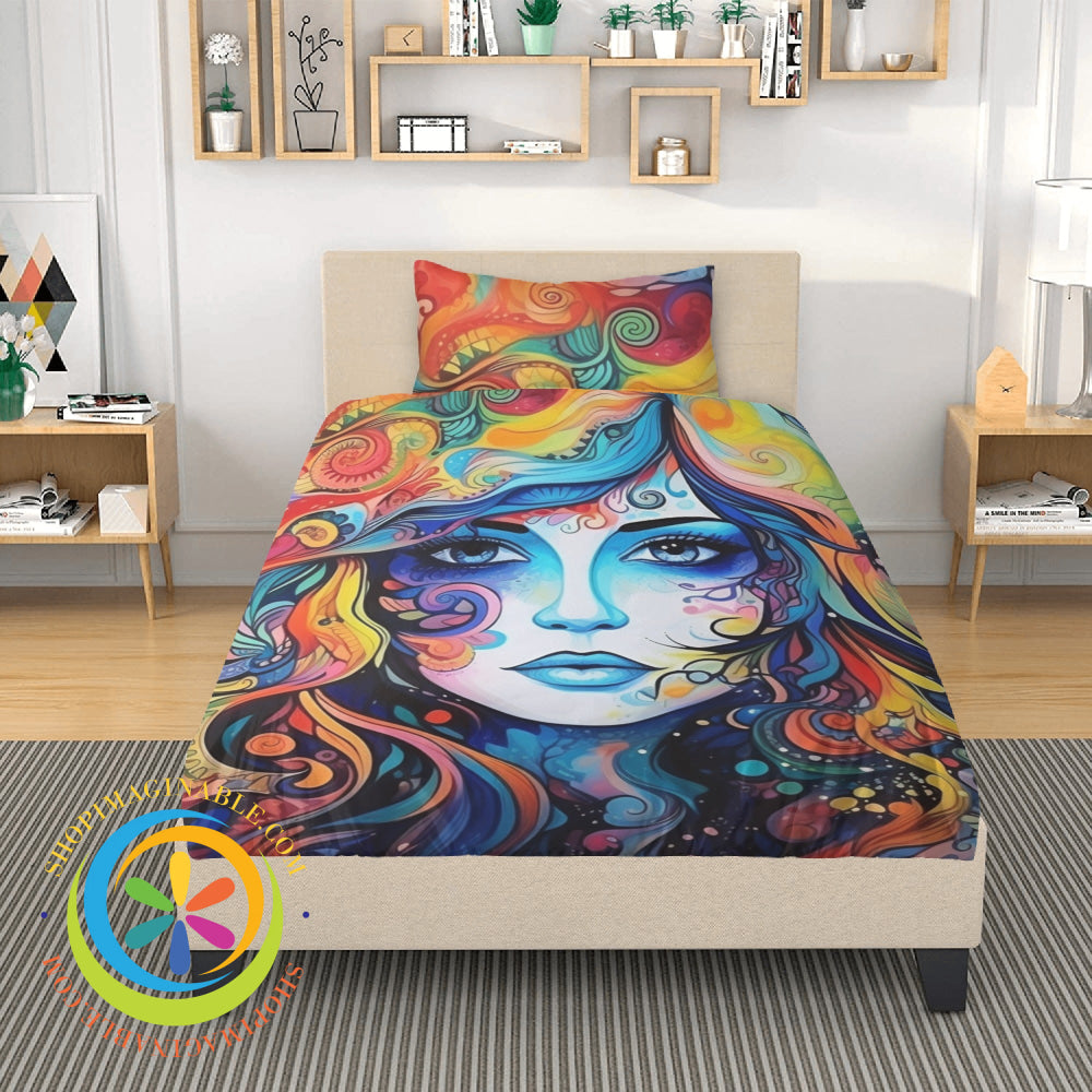 Hippy Psychedelic Bedding Set