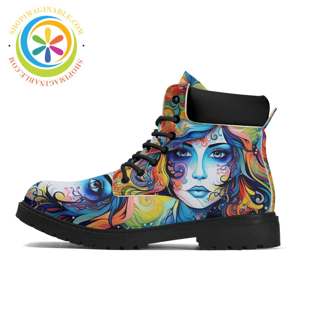 Hippy Psychedelic Womens Boots