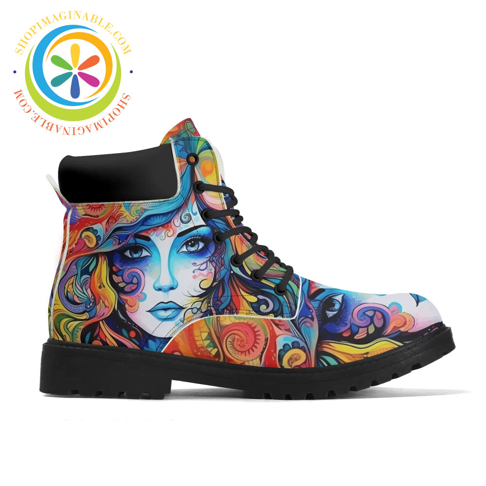 Hippy Psychedelic Womens Boots