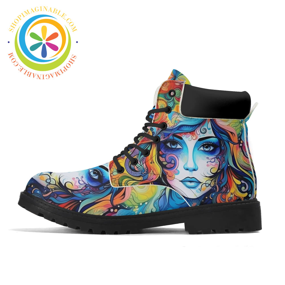 Hippy Psychedelic Womens Boots