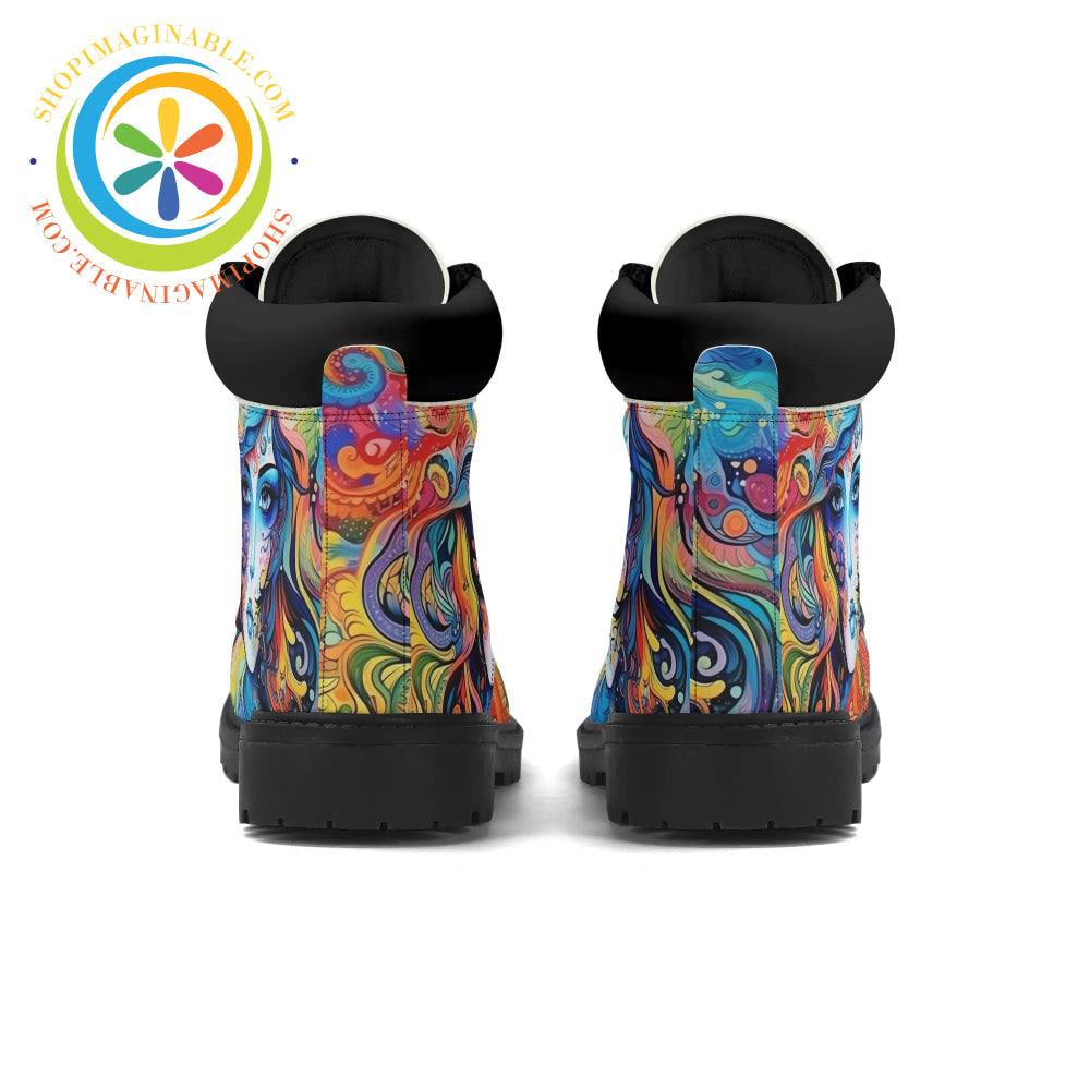 Hippy Psychedelic Womens Boots