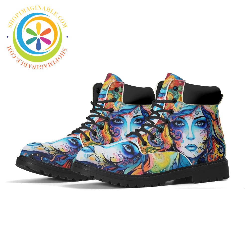 Hippy Psychedelic Womens Boots