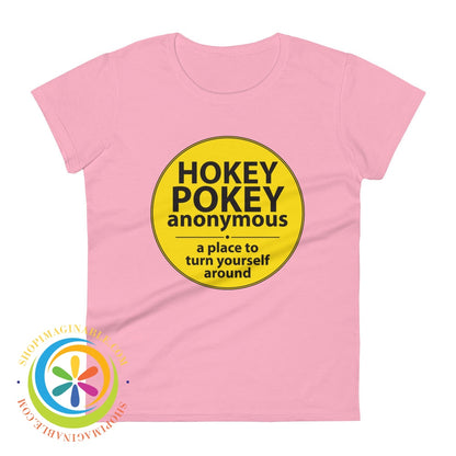 Hokey Pokey Anonymous Funny Ladies T-Shirt Charity Pink / S T-Shirt