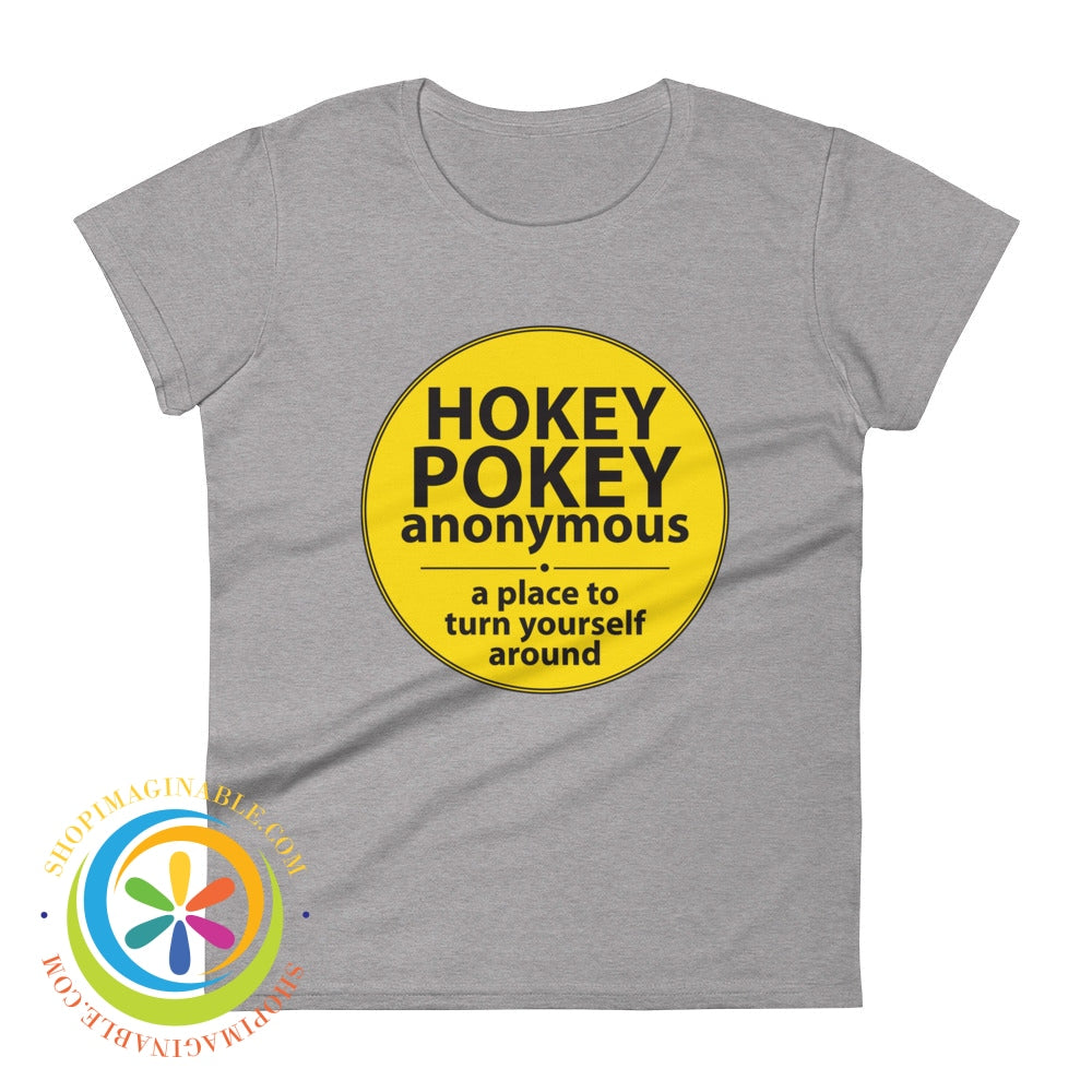 Hokey Pokey Anonymous Funny Ladies T-Shirt Heather Grey / S T-Shirt