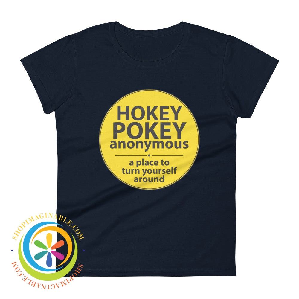 Hokey Pokey Anonymous Funny Ladies T-Shirt Navy / S T-Shirt