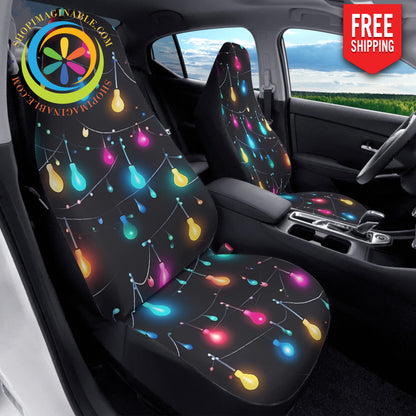 Holiday Lights Car Seat Covers Cover