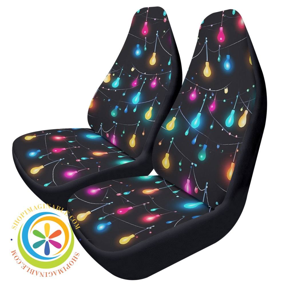 Holiday Lights Car Seat Covers Cover