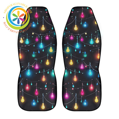 Holiday Lights Car Seat Covers Cover