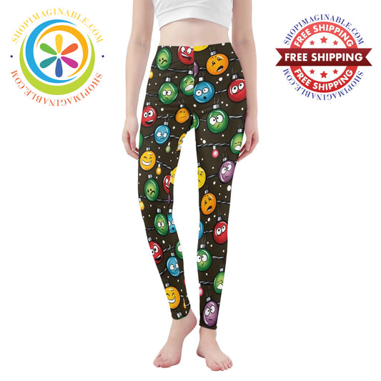 Holiday Lights Leggings Yoga Pants Xs