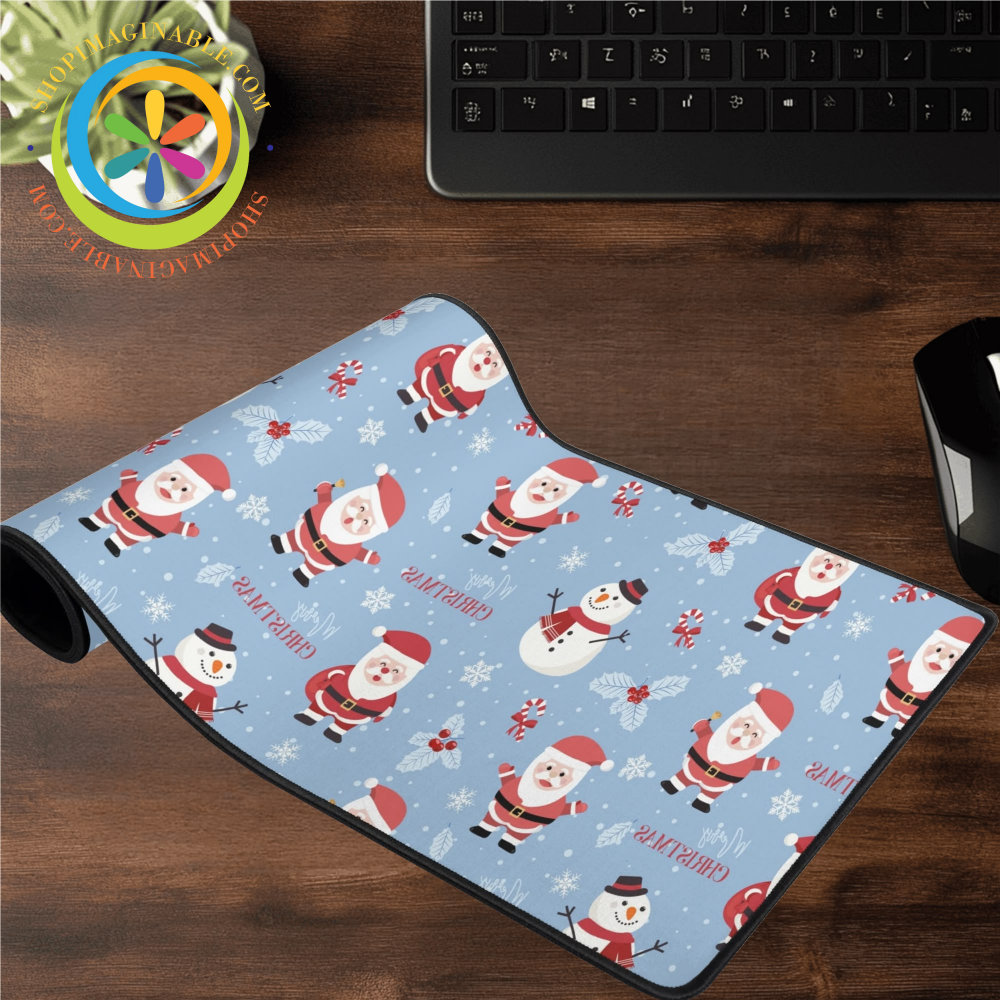 Holiday Santa Large Gaming Mouse Pad