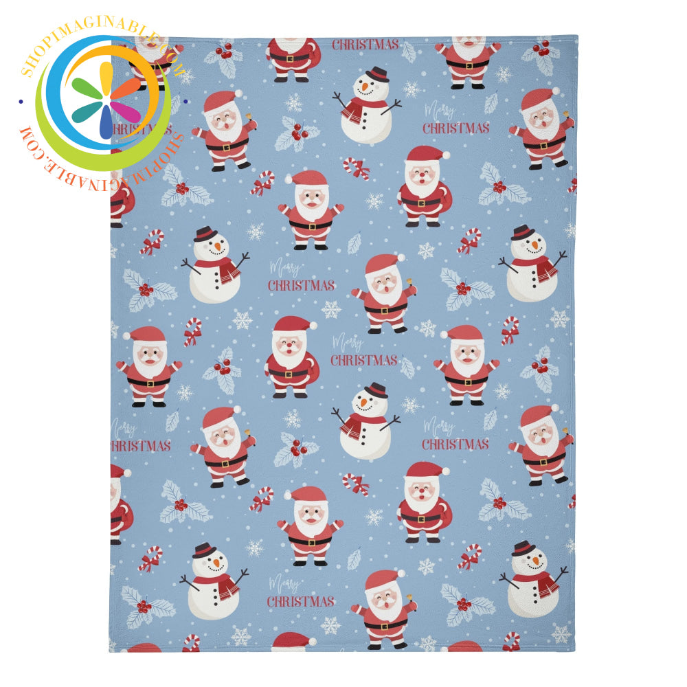 Holiday Santa Soft Premium Fleece Blanket