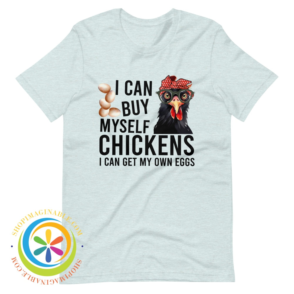 I Can Buy Myself My Own Chickens...womens T-Shirt Heather Prism Ice Blue / Xs